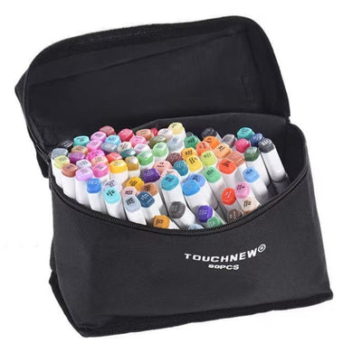 Dubkart 80 Colors Dual Twin Tip Marker Highlighter Pen Set