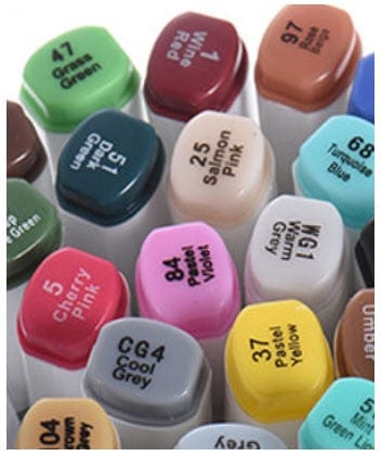 Dubkart 80 Colors Dual Twin Tip Marker Highlighter Pen Set