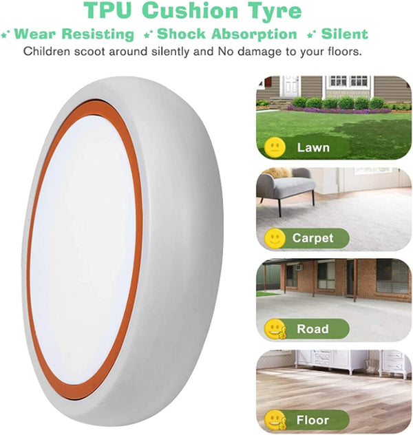 Dubkart Baby Balance Push Bike Walker 4 Wheels Toy (Blue)