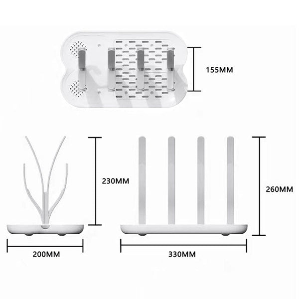 Dubkart Baby Milk Bottle Water Drainer Drying Rack