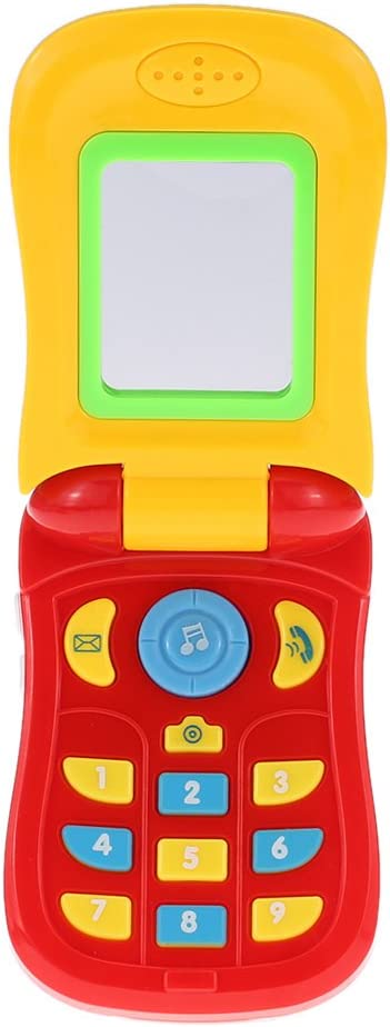 Dubkart Baby Music Flip Mobile Cellphone Toy Lights and Mirror