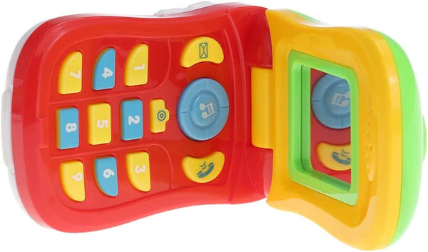 Dubkart Baby Music Flip Mobile Cellphone Toy Lights and Mirror