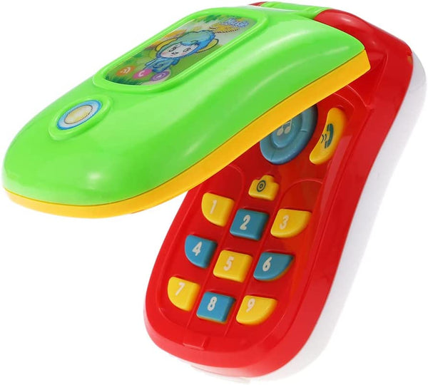 Dubkart Baby Music Flip Mobile Cellphone Toy Lights and Mirror