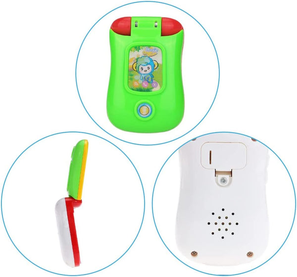Dubkart Baby Music Flip Mobile Cellphone Toy Lights and Mirror