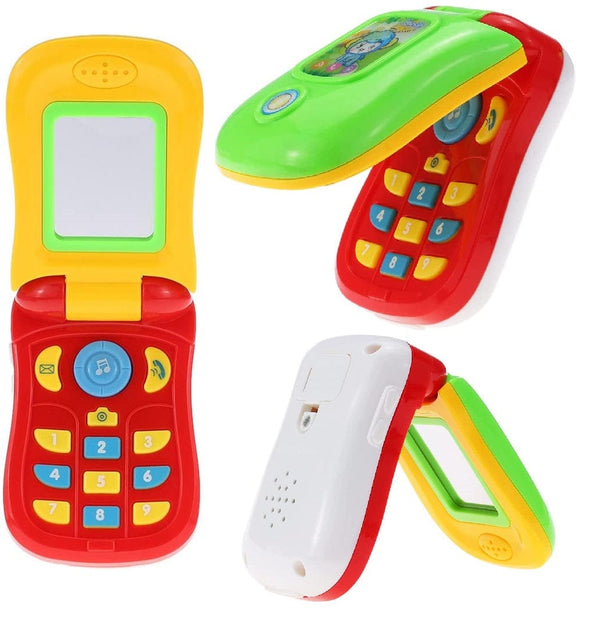 Dubkart Baby Music Flip Mobile Cellphone Toy Lights and Mirror