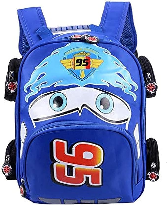 Dubkart Bags Kids Cars Cartoon Bag School Kindergarten 3D Backpack