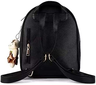 Dubkart Bags Korean Style Backpack 2 PCS Set With Teddy Bear Pendant