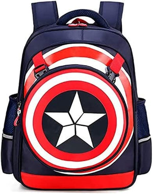 Dubkart Bags Shield Captain Super Hero Kids School Backpack