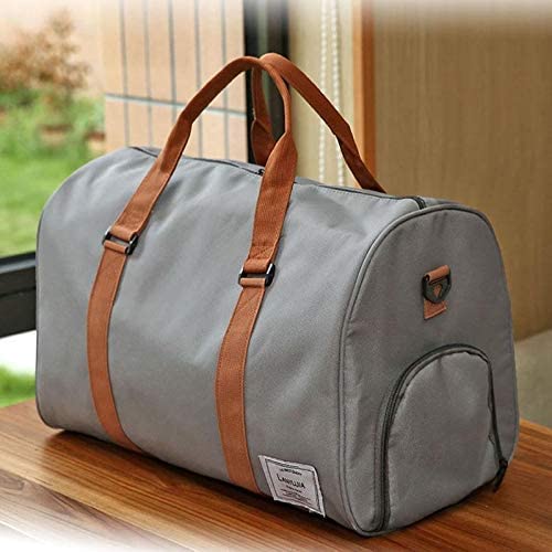 Dubkart Bags Unisex Gym Sports Travel Duffel Bag with Shoe Compartment