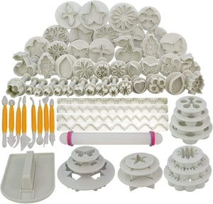 Dubkart Baking 68pcs Cake Decoration Tool Set Kit Fondant Modelling