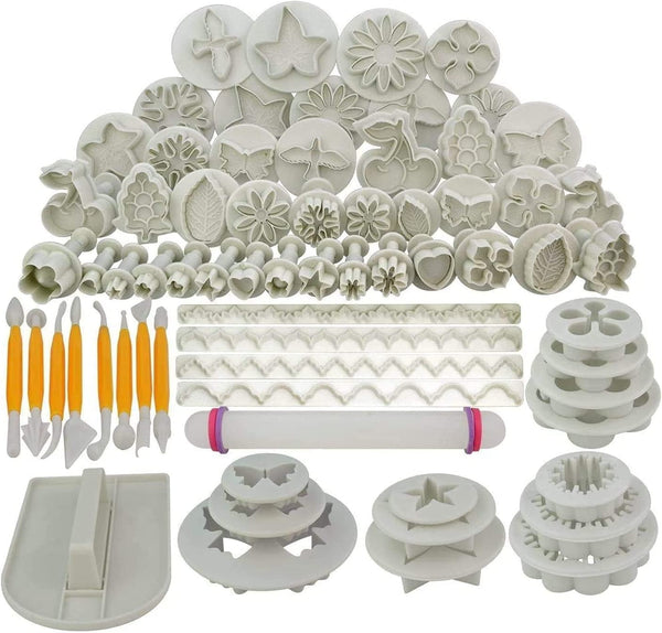Dubkart Baking 68pcs Cake Decoration Tool Set Kit Fondant Modelling