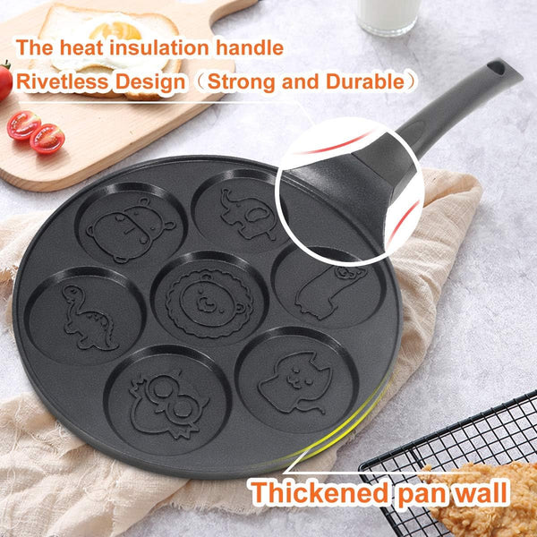 Dubkart Baking 7 Flapjack Animals Breakfast Pancake Maker Mold