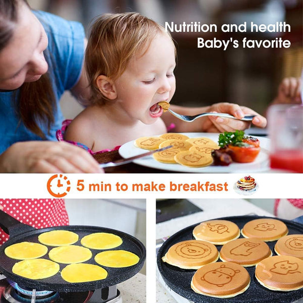 Dubkart Baking 7 Flapjack Animals Breakfast Pancake Maker Mold