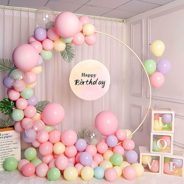 Dubkart Balloons 100 PCS Macaron Candy Color Balloons 10 Inch