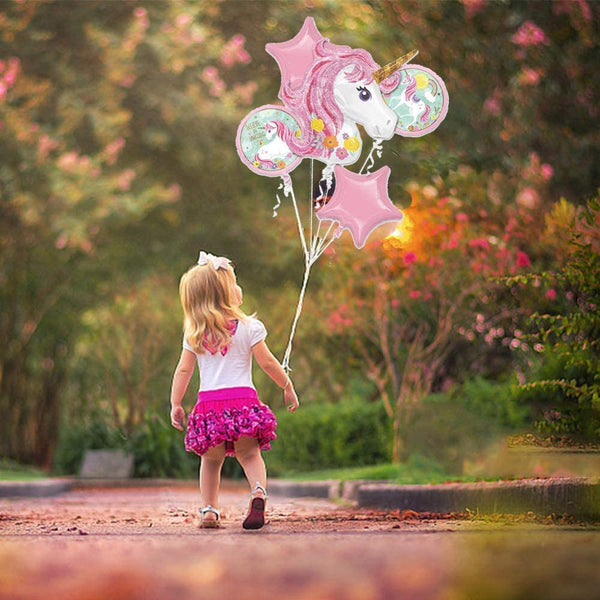 Dubkart Balloons 5in1 Unicorn Theme Party Balloons Kit Set