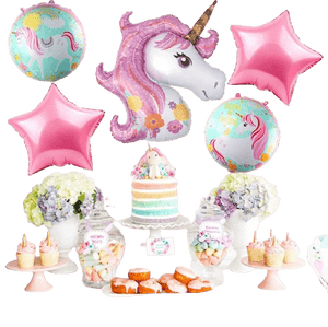 Dubkart Balloons 5in1 Unicorn Theme Party Balloons Kit Set