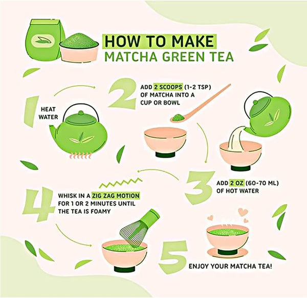 Dubkart Bamboo Whisk Matcha Green Tea Powder Chasen Brush Tool