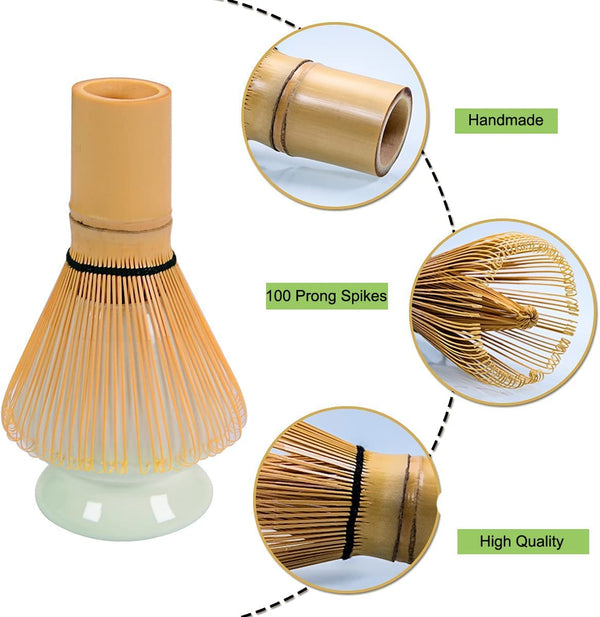 Dubkart Bamboo Whisk Matcha Green Tea Powder Chasen Brush Tool