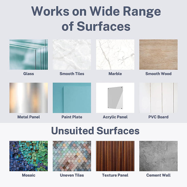 Dubkart Bathroom accessories 4 PCS Self Adhesive Broom Mop Holder