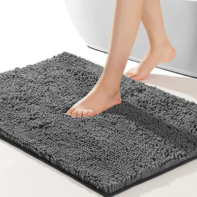 Dubkart Bathroom accessories Fluffy Thick & Soft Non-Slip Bathroom Rug Bath Mat (80×50 cms)