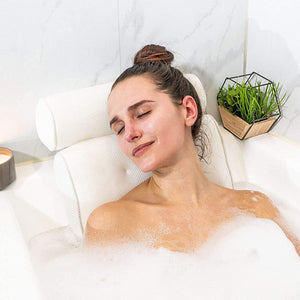 Dubkart Bathtub Jacuzzi Pillow with Non-Slip Suction Cups