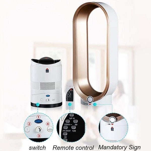 Dubkart Bladeless Cooler Fan with Remote Control