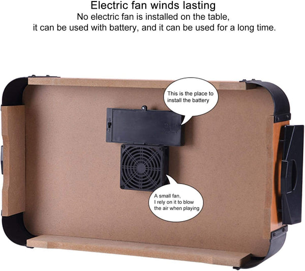 Dubkart Board games Wooden Mini Air Hockey Tabletop Game Battery Operated