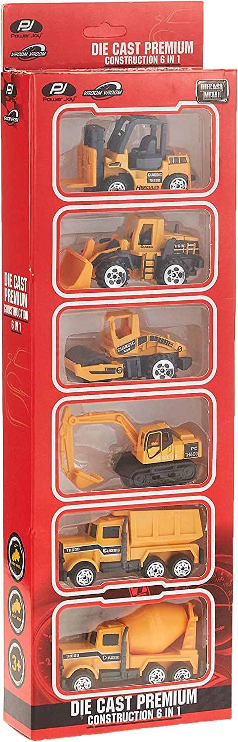 Dubkart Car toys 6in1 Construction Mini Truck Toy Car Set