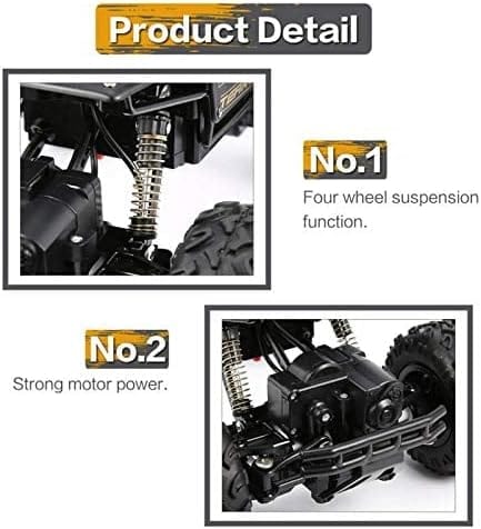 Dubkart Car toys High Speed Remote Control RC Race Car Toy Truck (Black)