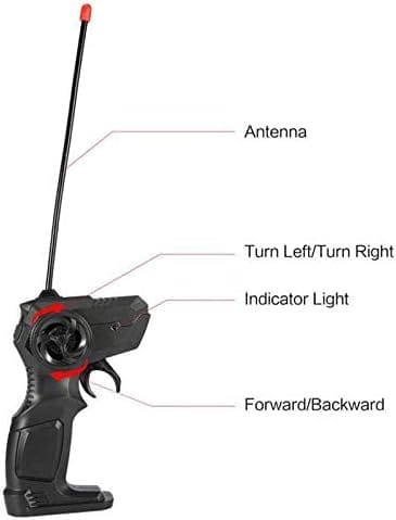 Dubkart Car toys High Speed Remote Control RC Race Car Toy Truck (Black)