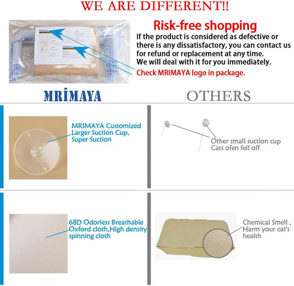 Dubkart Cat Window Perch Bed Hammock Seat 13kg Support