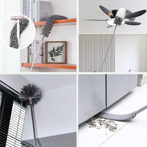 Dubkart Cleaning 5 PCS Extra Long Microfiber Feather Duster Set