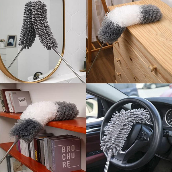 Dubkart Cleaning 5 PCS Extra Long Microfiber Feather Duster Set