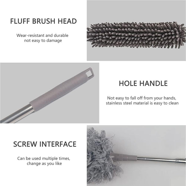 Dubkart Cleaning 5 PCS Extra Long Microfiber Feather Duster Set