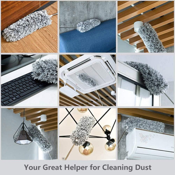Dubkart Cleaning Extra Long Telescopic Feather Duster for CLeaning