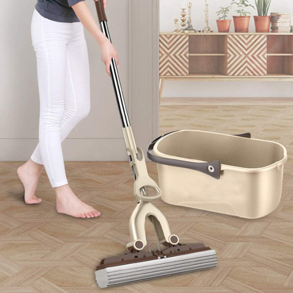 Dubkart Cleaning Super Absorbent Double Roller Sponge PVA Mop