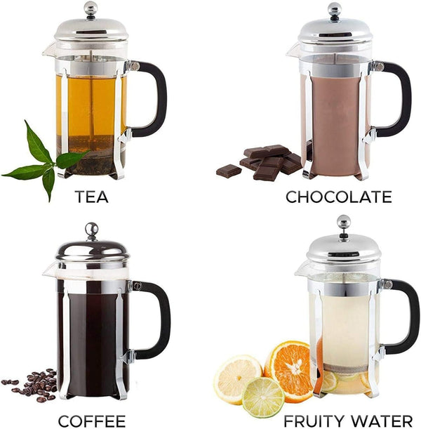 Dubkart Coffee accessories Glass Coffee French Press Tea Maker 350 ml