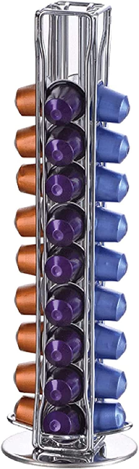 Dubkart Coffee accessories Nespresso 40 Capsule Holder Silver