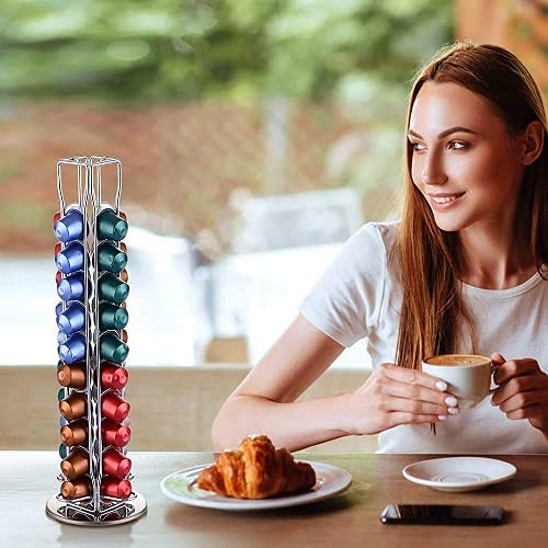 Dubkart Coffee accessories Nespresso 40 Capsule Holder Silver