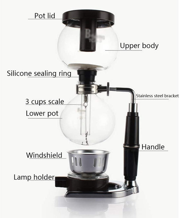 Dubkart Coffee accessories Siphon Vacuum Coffee Maker Gift Set