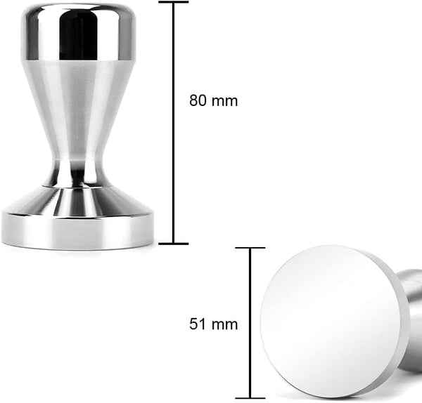Dubkart Coffee presses 51mm Steel Coffee Expresso Press - Tamper Hammer Powder Barista Tool Handmade Coffee