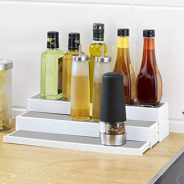 Dubkart Containers & Storage 3 Tier Spice Bottle Shelf Rack