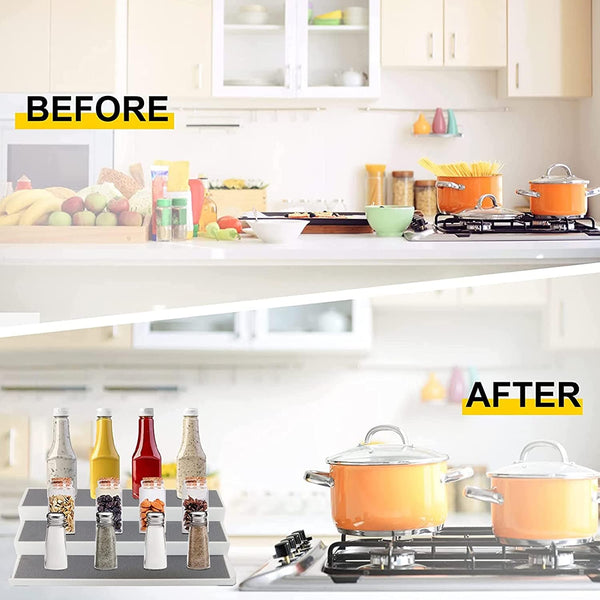 Dubkart Containers & Storage 3 Tier Spice Bottle Shelf Rack