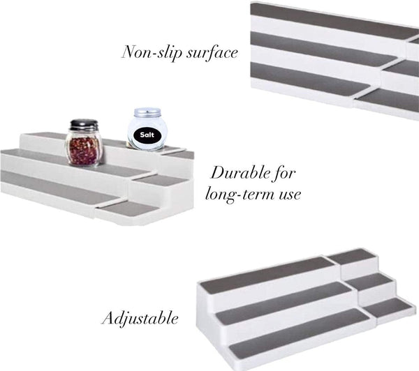 Dubkart Containers & Storage 3 Tier Spice Bottle Shelf Rack