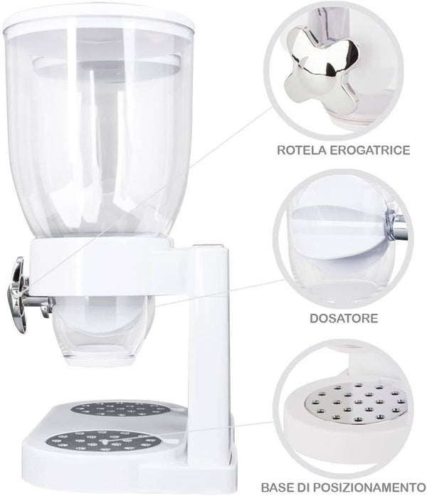 Dubkart Containers & Storage Airtight Double Container Cereal Candy Dispenser