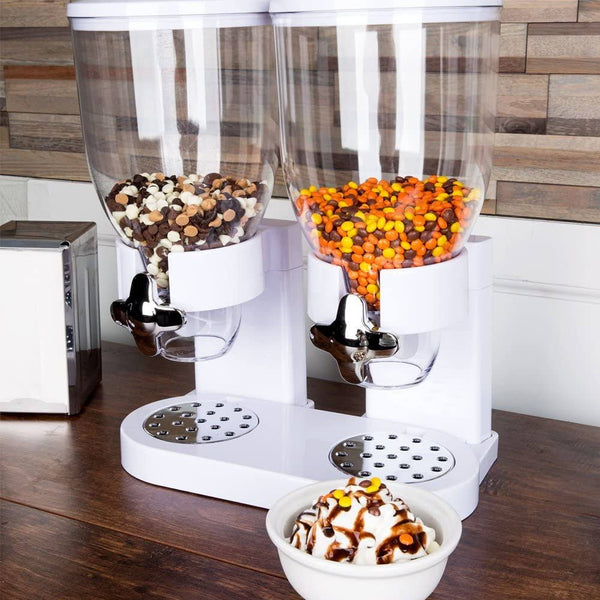 Dubkart Containers & Storage Airtight Double Container Cereal Candy Dispenser