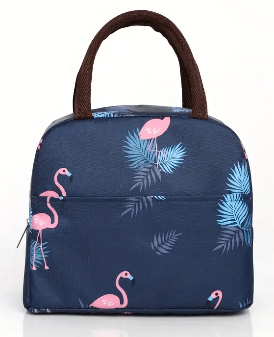 Dubkart Containers & Storage Flamingo Printed Bento Waterproof Insulated Hot Cool Food Lunch Bag