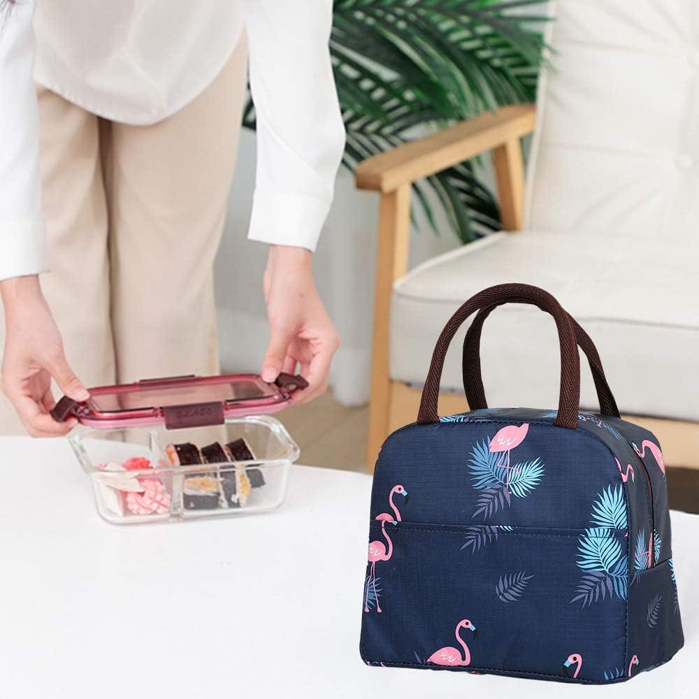 Dubkart Containers & Storage Flamingo Printed Bento Waterproof Insulated Hot Cool Food Lunch Bag