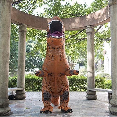 Dubkart Costumes Inflatable T-Rex Dinosaur Costume for Adults 2.2 Meters