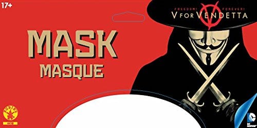 Dubkart Costumes Vendetta Face Mask Money Heist Anonymous Halloween
